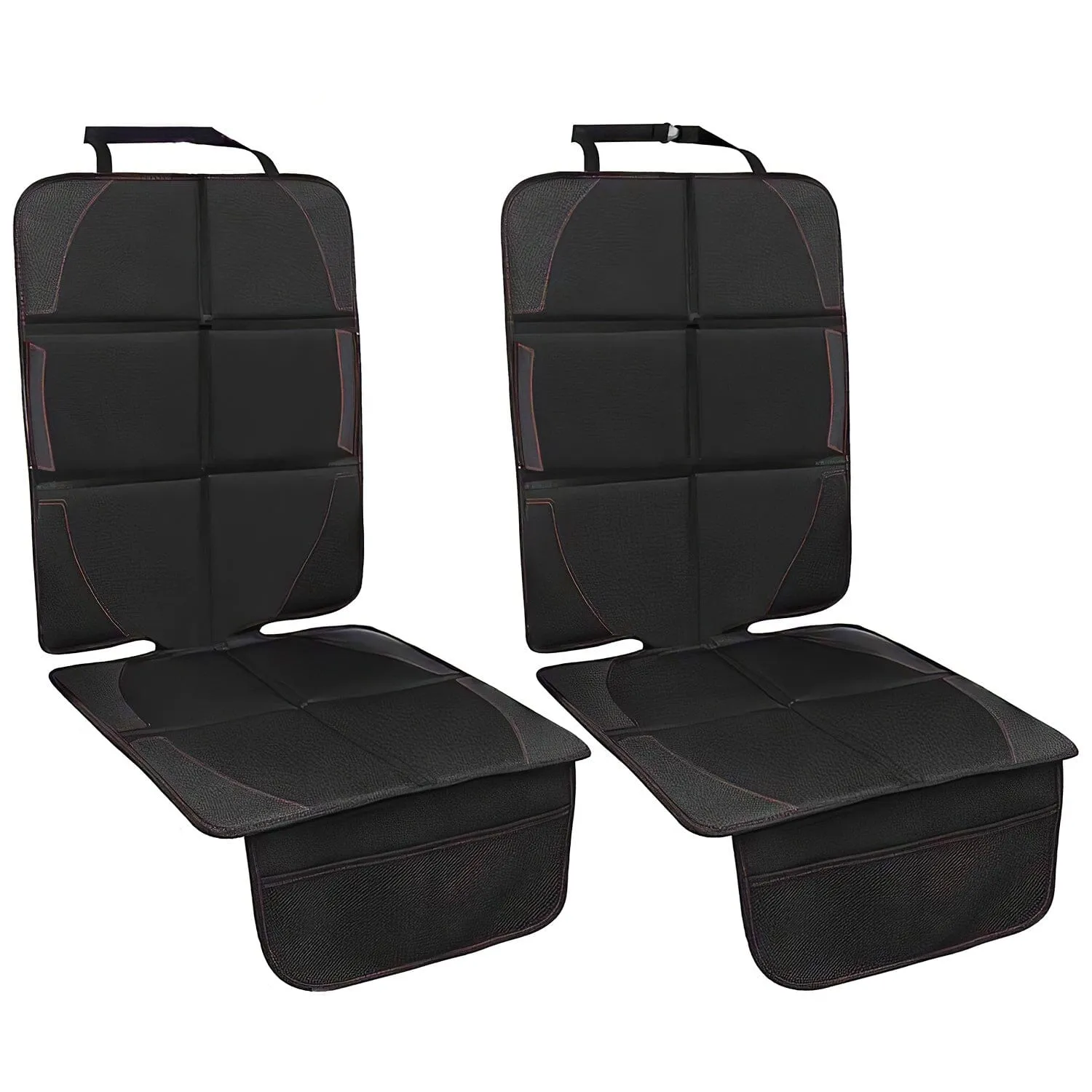 2-Pack: Car Seat Protector Cushion Mat Pad with Thick Padding