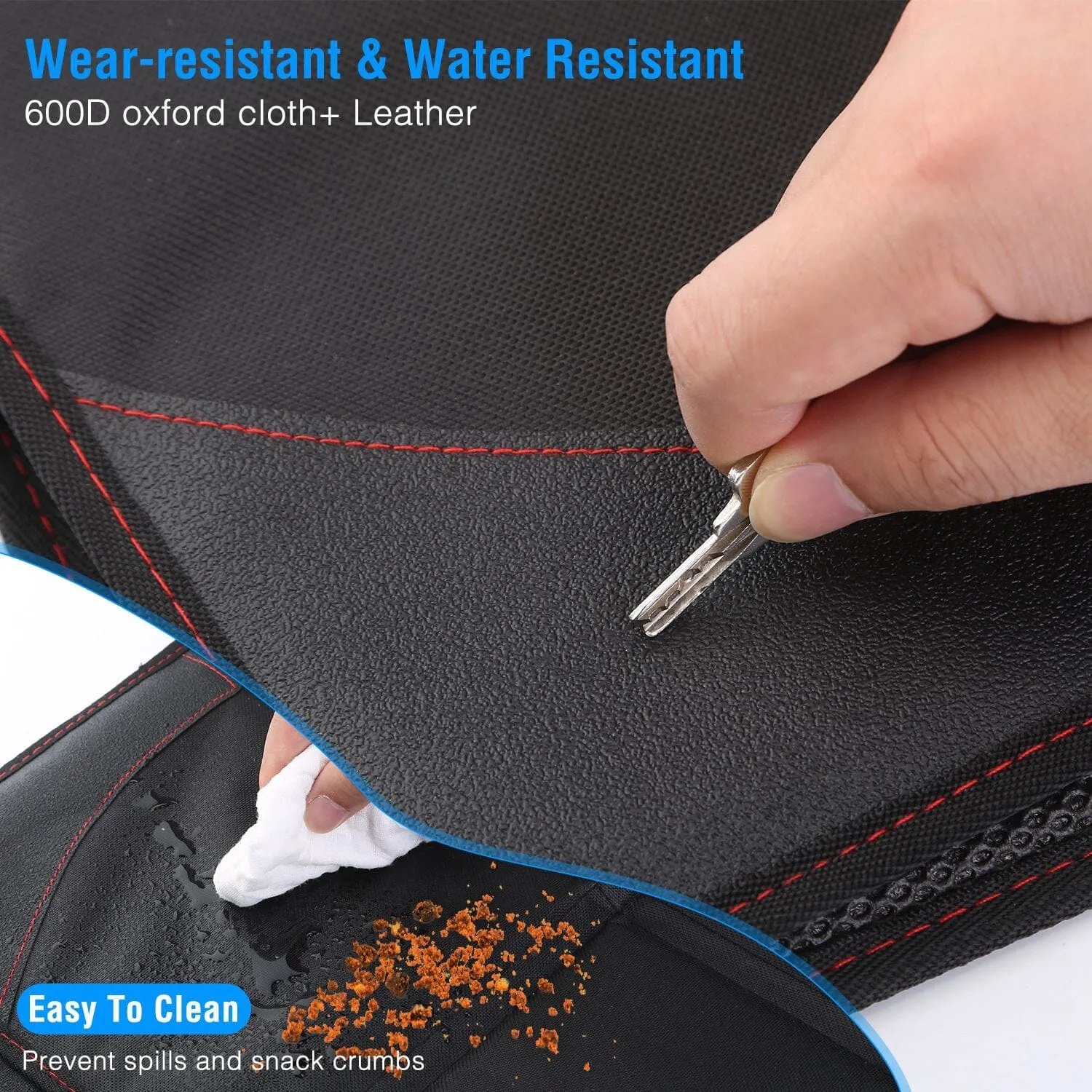 2-Pack: Car Seat Protector Cushion Mat Pad with Thick Padding