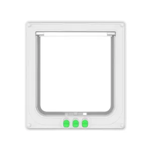 4-Way Locking Pet Door for Cats and Small Dogs