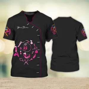 Custom Dog Groomer Shirt Pet Groomer Uniform Salon Pet