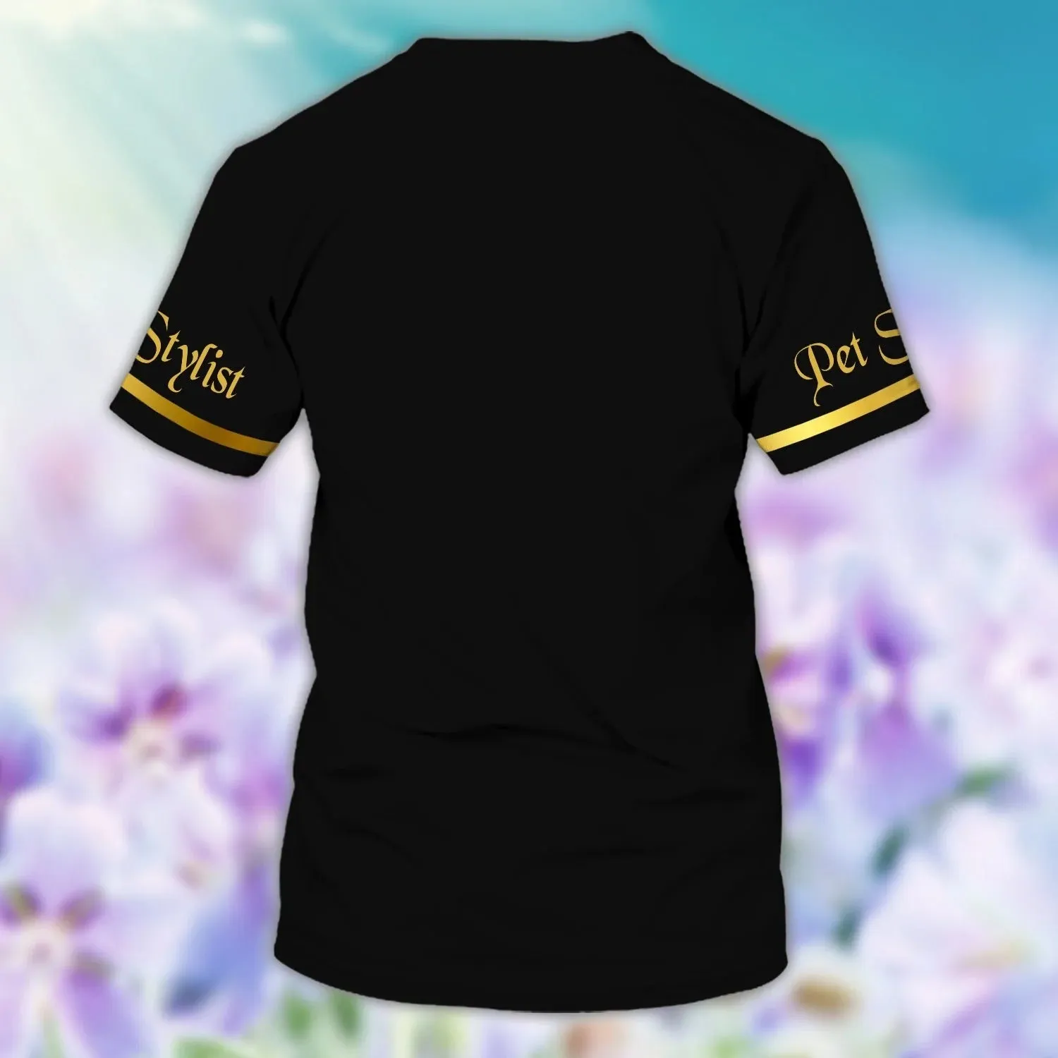 Custom Pet Stylist Black Unisex Shirt Love Proud Pet Groomer Shirt Pet Grooming Salon Uniform