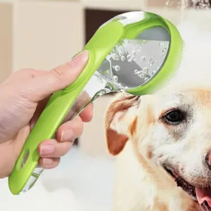 Dog Bath Brush with Shampoo Dispenser
