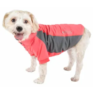 Dog polo shirt with stretch and UV protection.