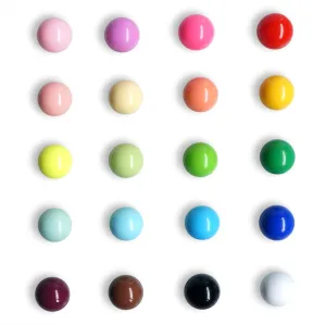 Fridge Magnets Spherical Muliticolor Refrigerator Office Magnet for Calendars Whiteboards Maps Resin Fun Decorative Decoration 20 Pack