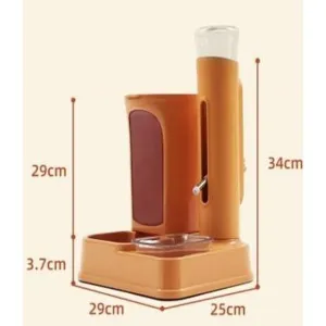 Hoopet Pet Combination Feed&Water Feeder 680Ml-28.5X27X39Cm