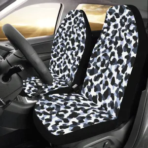 Leopard Car Seat Covers for Vehicle 2 pc, Animal Print Cheetah Pattern Front Seat Covers, Car SUV Gift Her Protector Accessory Decoration