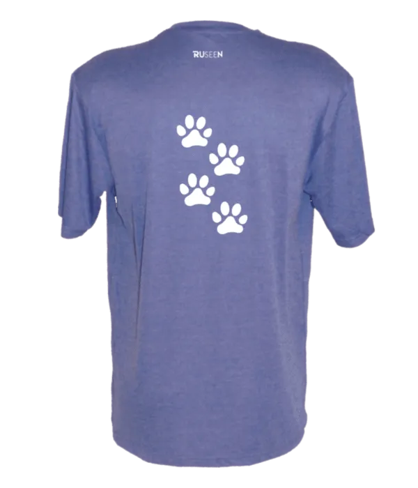 Men's Reflective Short Sleeve Shirt - Paw Prints