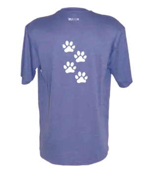 Men's Reflective Short Sleeve Shirt - Paw Prints