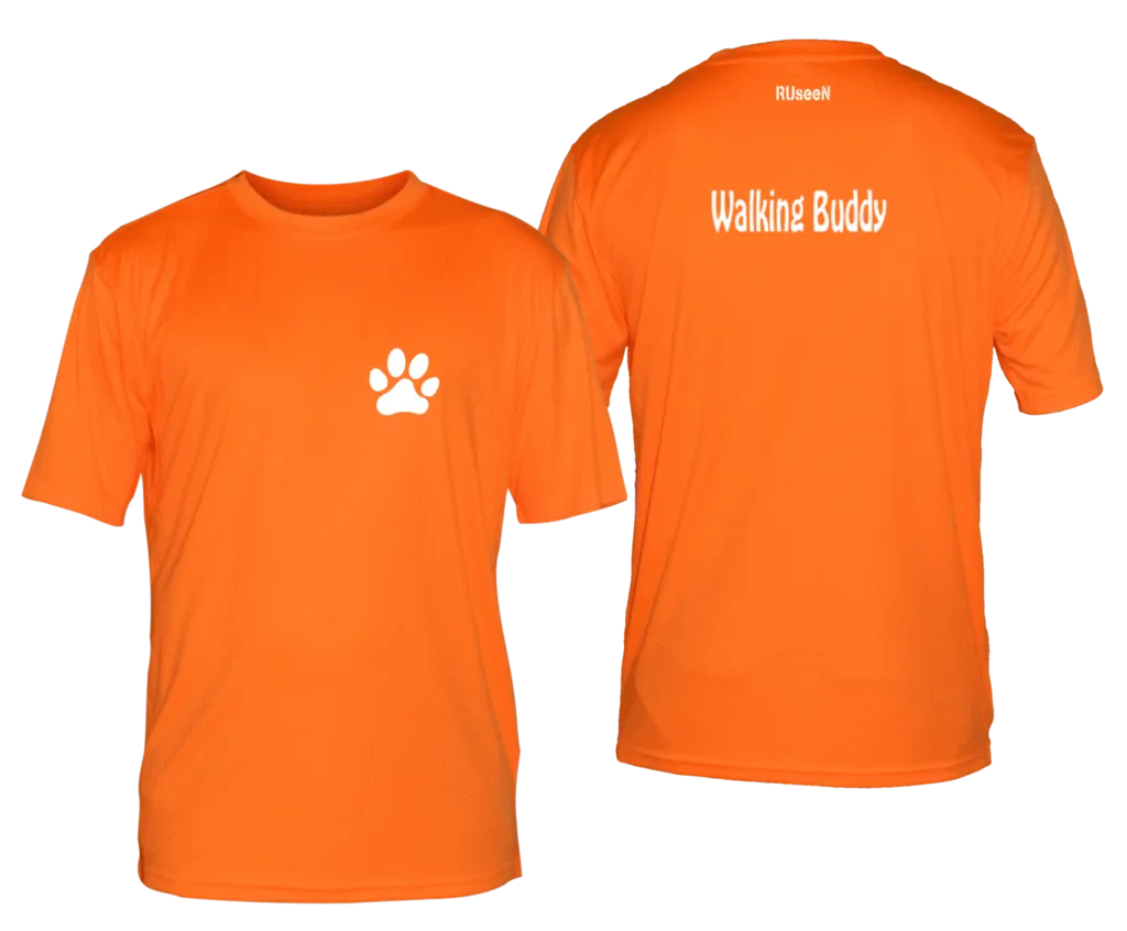 Men's Reflective Short Sleeve Shirt - Walking Buddy