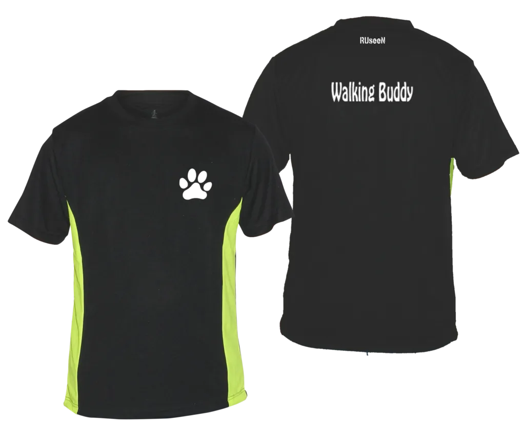 Men's Reflective Short Sleeve Shirt - Walking Buddy