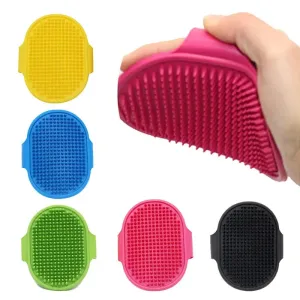 Pet Bath Massage Comb Soft Rubber Dog Cat Brush Pet Bath Silicone Comb Massage Comb Hair Remover Pet Supplies Dog Grooming Wash Cleaning Equipment