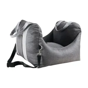 PREORDER Plush Pet Booster Car Seat in Charcoal