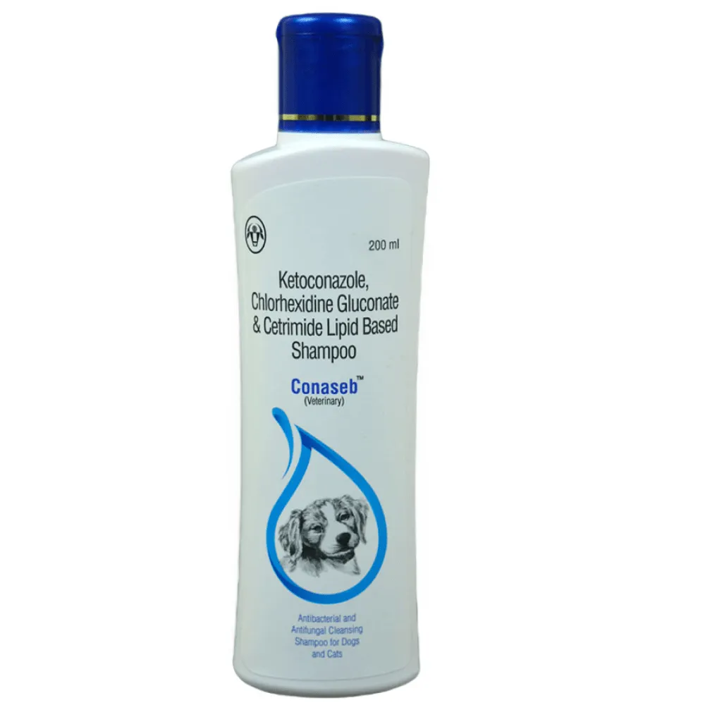 Vetoquinol Dermichlor Spray (100ml) and Intas Conaseb Shampoo (200ml) for Dogs & Cats Combo